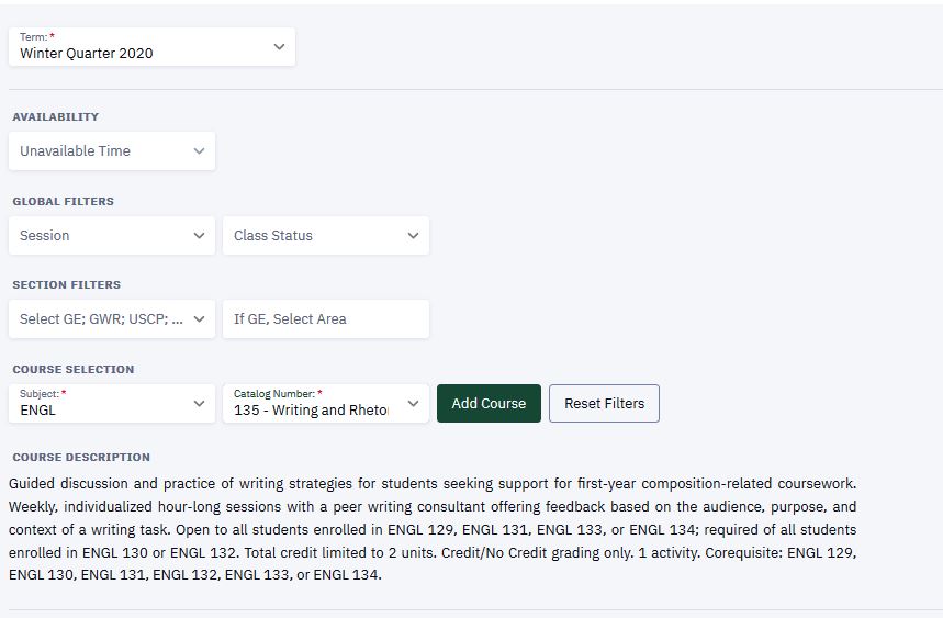 Schedule Builder Office of the Registrar Cal Poly, San Luis Obispo